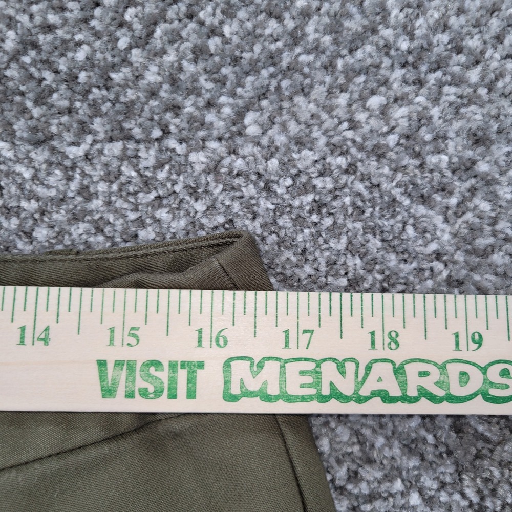 Liz Claiborne Career Petite Emma Classic Olive Green Cropped Pants 12P Straight - Picture 5 of 11